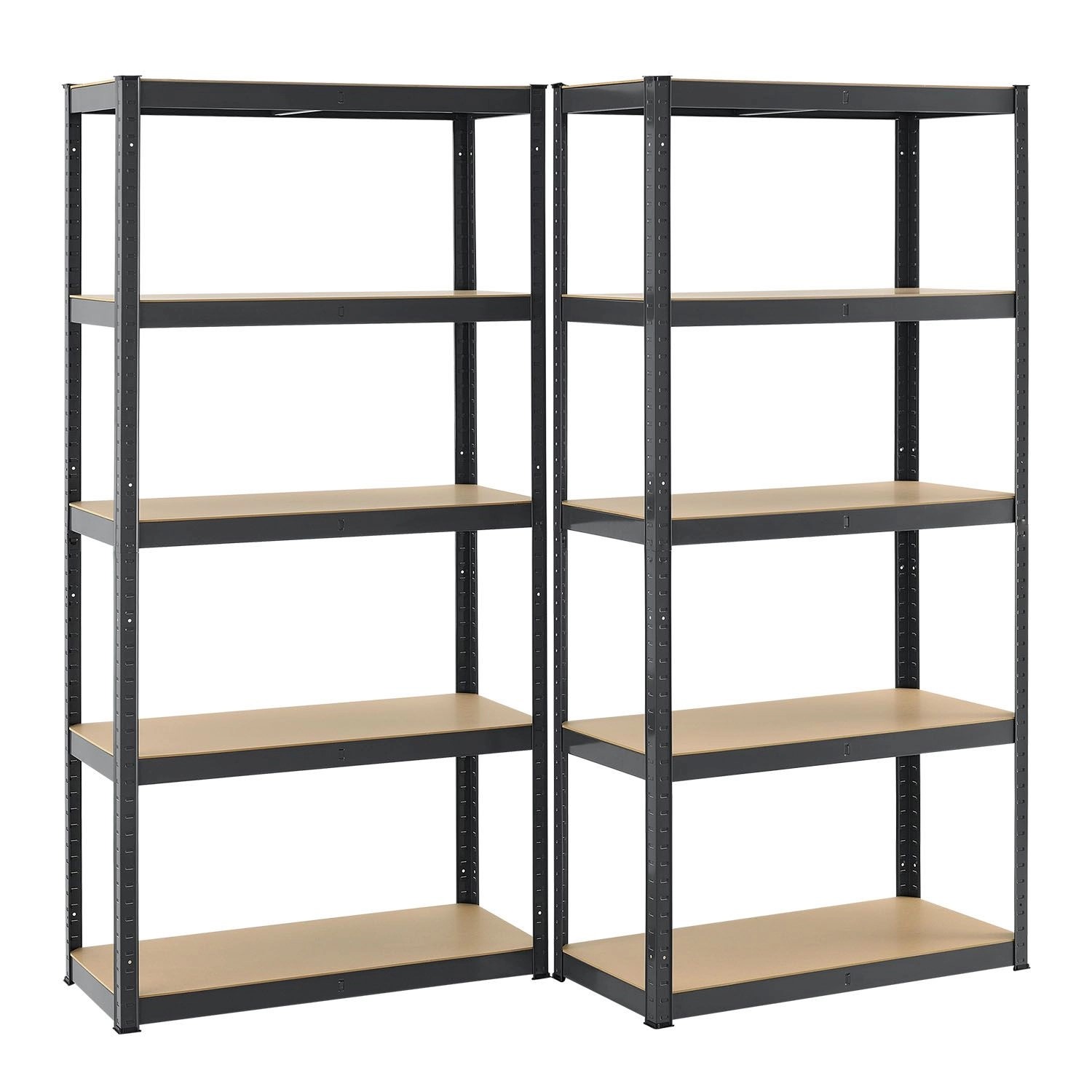 Juskys 3er Regalsystem 1 Corner und 2 Basic Insgesamt 15 Böden mit 2625 kg Tragkraft Grau