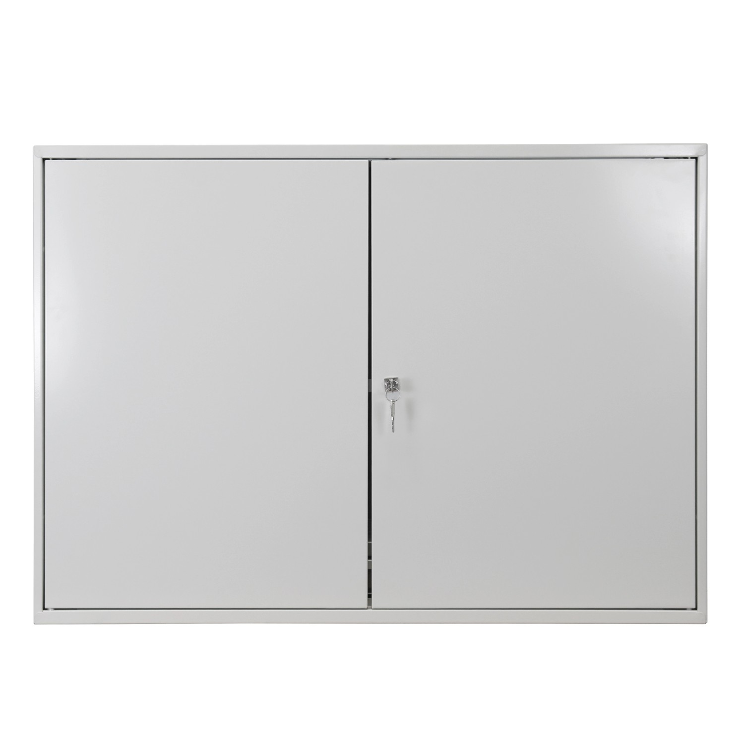 PROREGAL Werkzeugwandschrank mit 2 Türen 1 Fachboden 1 Schublade HxBxT 75,5 x 105 x 31 cm Lichtgrau