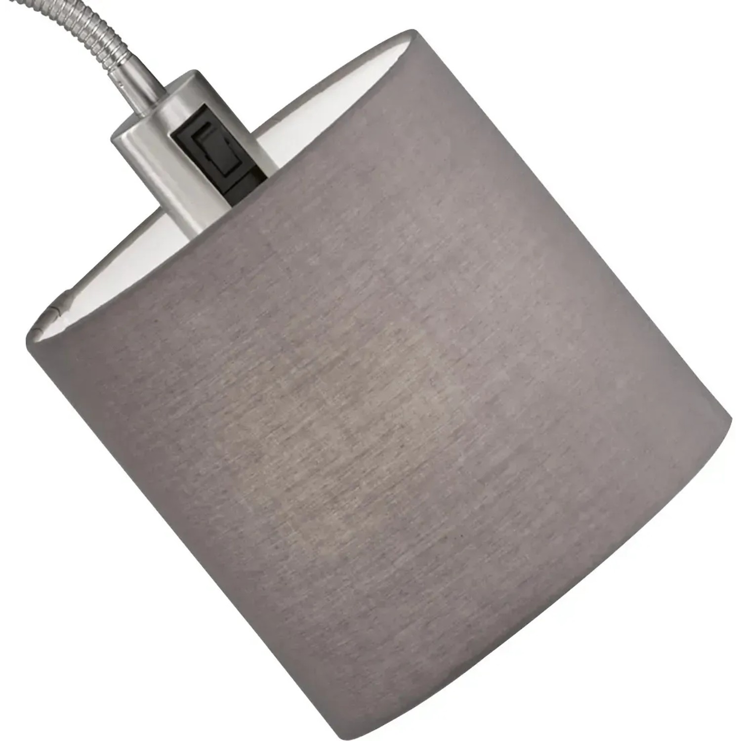 Fischer & Honsel Stehleuchte Wotan Mit 3 E27 Fassungen – Nickelfarben, Sandfarbener Stoffschirm (68x68x160 Cm)