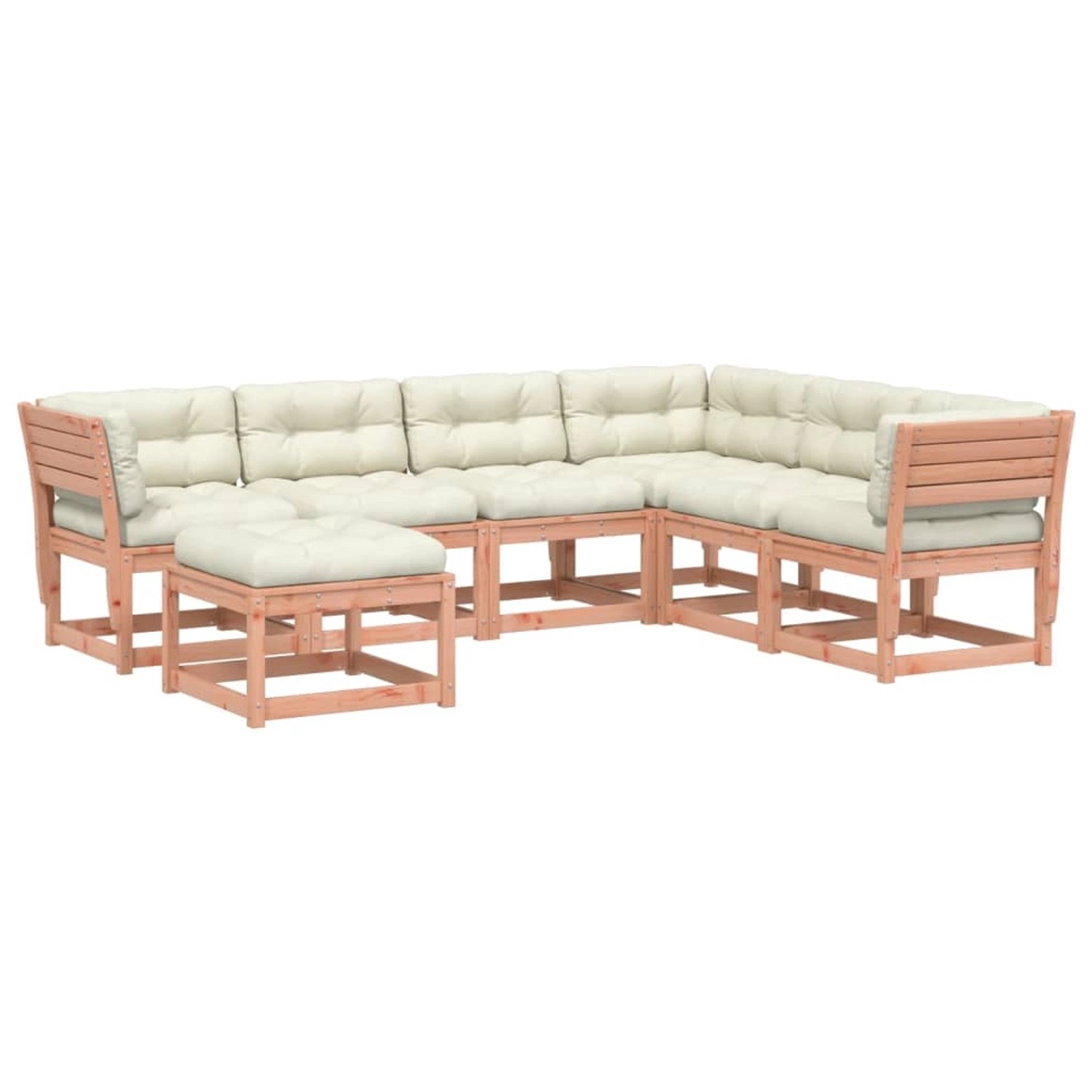 vidaXL 7-tlg Garten-Lounge-Set mit Kissen Massivholz Douglasie Modell 15 günstig online kaufen