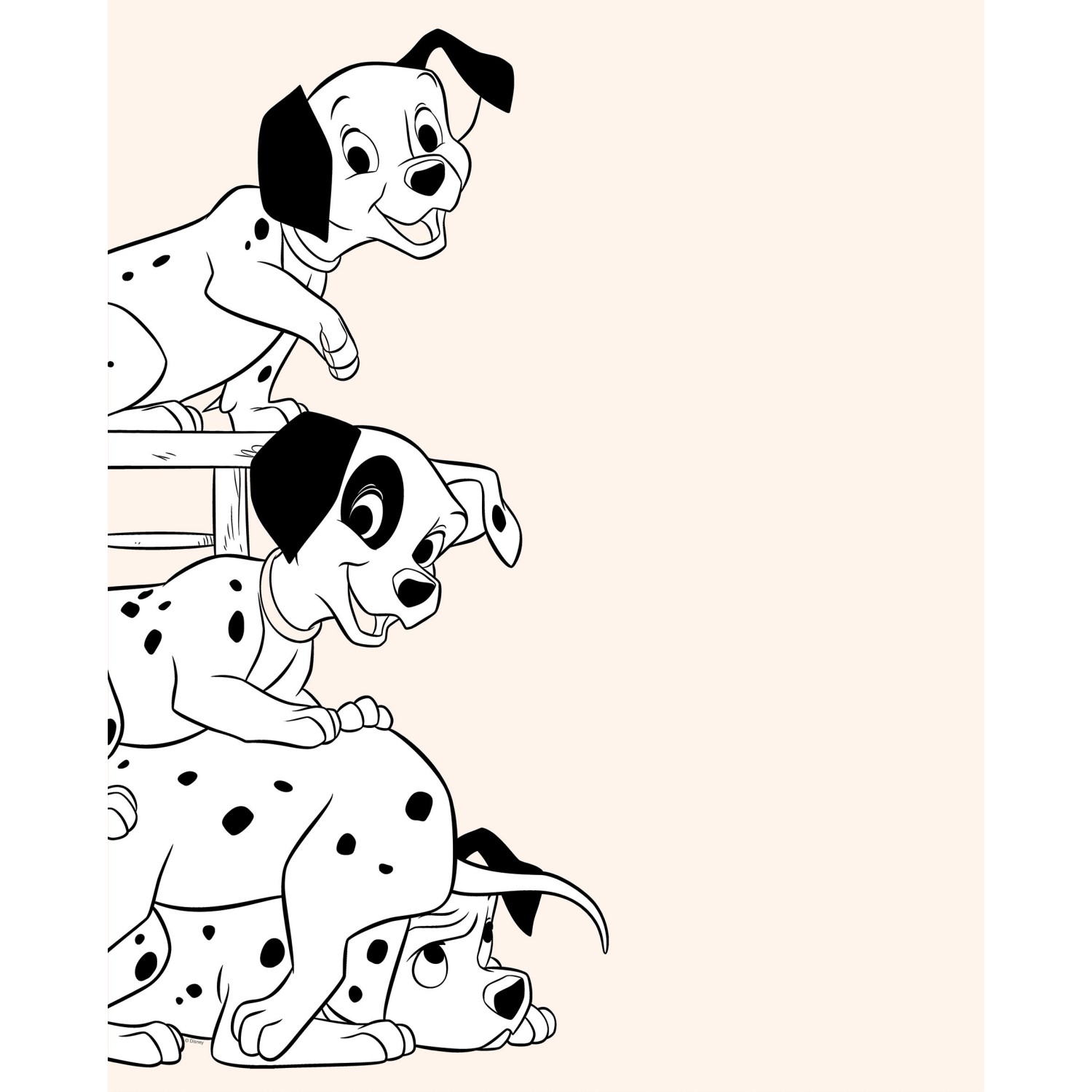 Komar Wandbild 101 Dalmatian Playing 40 x 50 cm