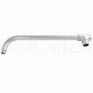 PaulGurkes Wandarm für Brauseset, Edelstahl, Ausladung 36,5 cm.
