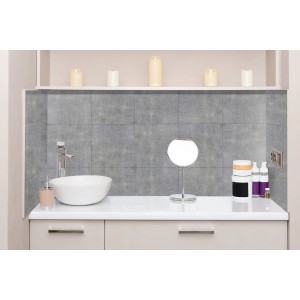 d-c-fix Wandfliesen Wall Tiles Solid Concrete 6er-Set als Fliesenspiegel im Bad.
