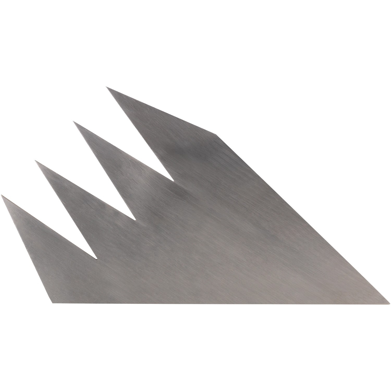 Detailaufnahme der Ruwi Multi-Harke 8in1 aus Edelstahl, Werkzeug zur Bodenbearbeitung.