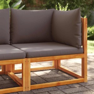 vidaXL Gartensofa-Ecke mit Kissen Holz Akazie & Seil 4008160