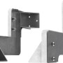 Dolle Außentreppe Gardentop Startset 1 für zwei Stufen, silberne Metallelemente.