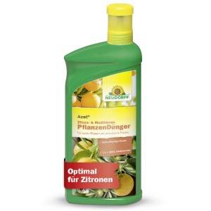 Neudorff Zitrusdünger flüssig, 1 l Flasche für Zitronen, Orangen und andere mediterrane Pflanzen.