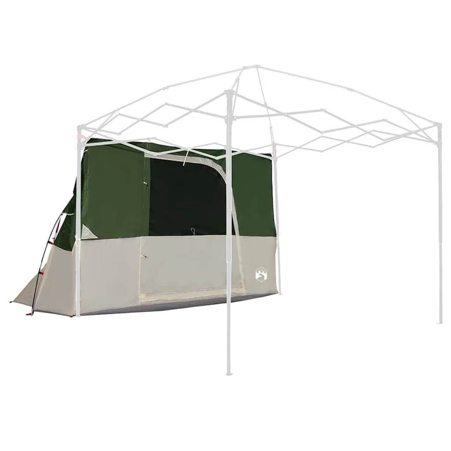vidaXL Innenzelt mit Dach mit Speicher Grün 280 x 220 x 176 cm Taft 42001146