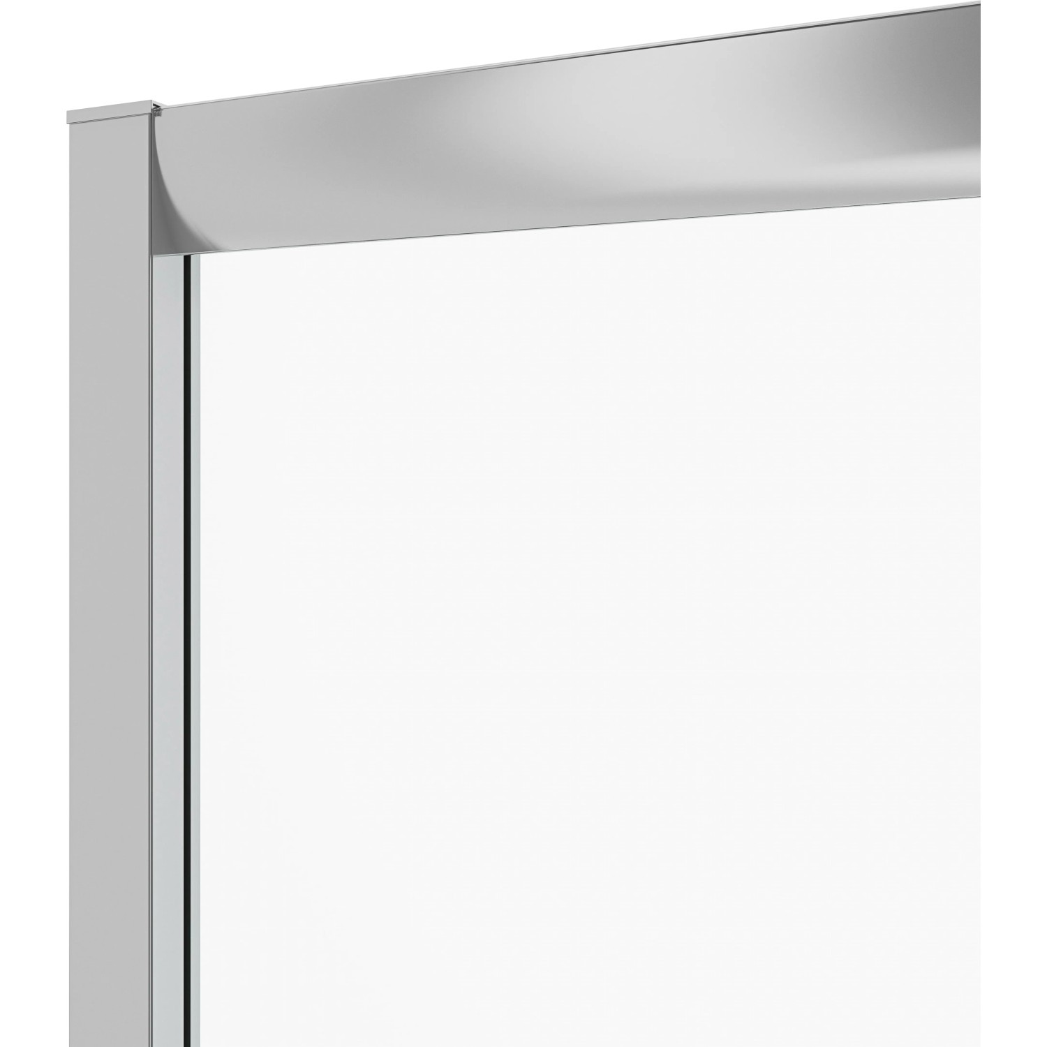 Detailaufnahme: baliv Duschkabine DUK-90.40E, 90x90 cm, Chrom-Profile.