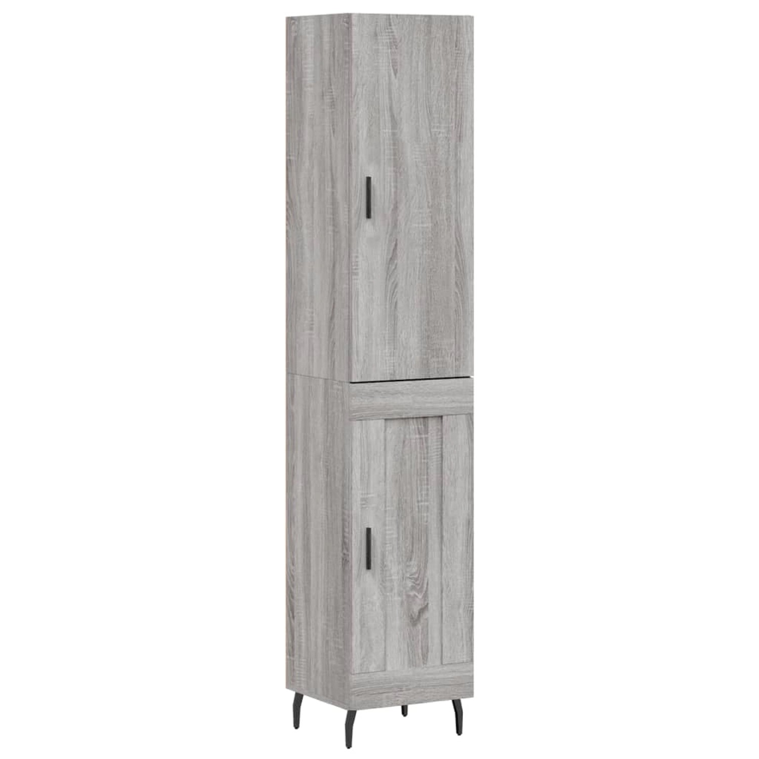 vidaXL Highboard Grau Sonoma 34,5x34x180 cm Holzwerkstoff 3199127 günstig online kaufen