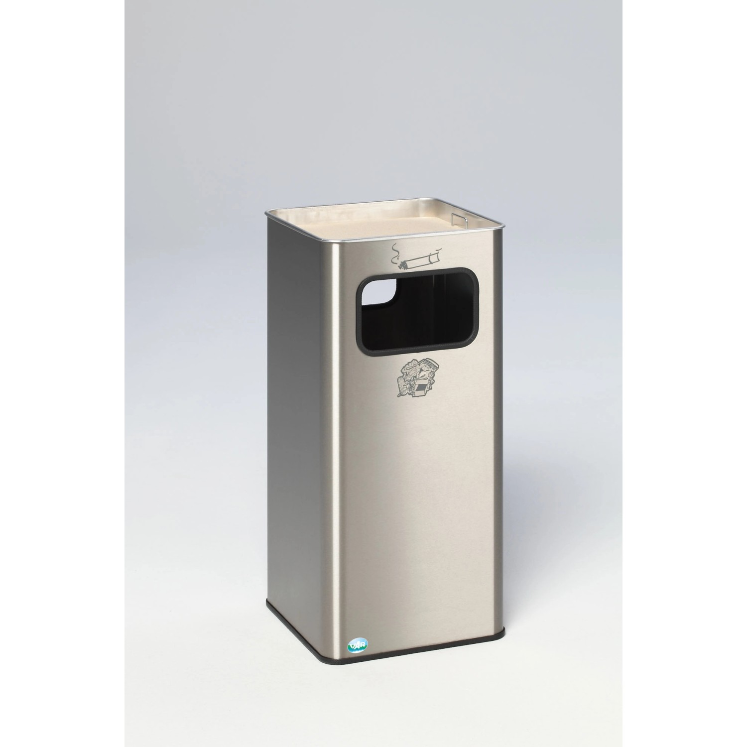 PROREGAL Kombiascher Mit abgeRundeten Ecken 2 Fach Einwurf 53 Liter HxBxT 7 günstig online kaufen