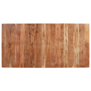 Esstisch Akazie Massivholz, 160x80 cm, Tischplatte mit Bleichfinish, natürliche Holzmaserung.