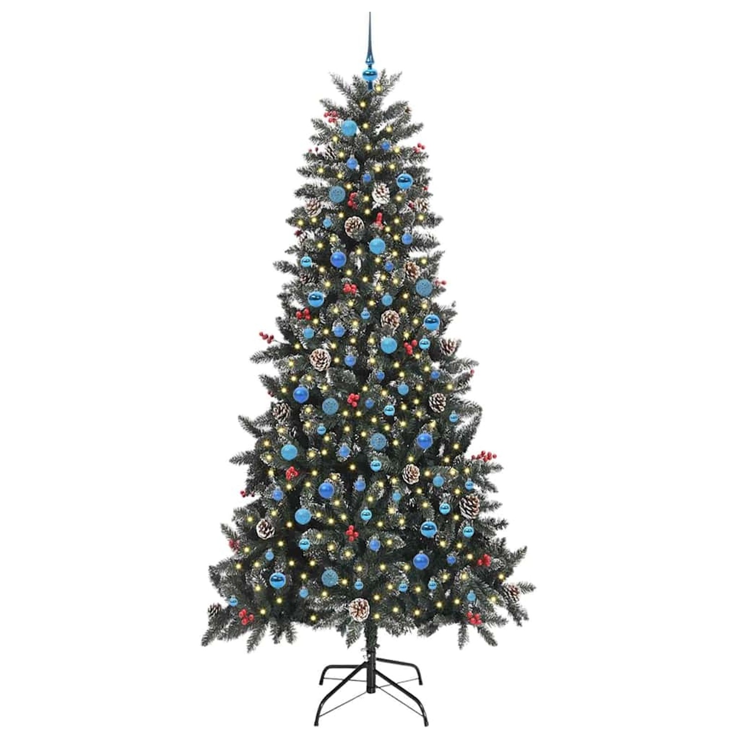 vidaXL Künstlicher Weihnachtsbaum Grün 129,5 x 129,5 x 240 cm 3395911