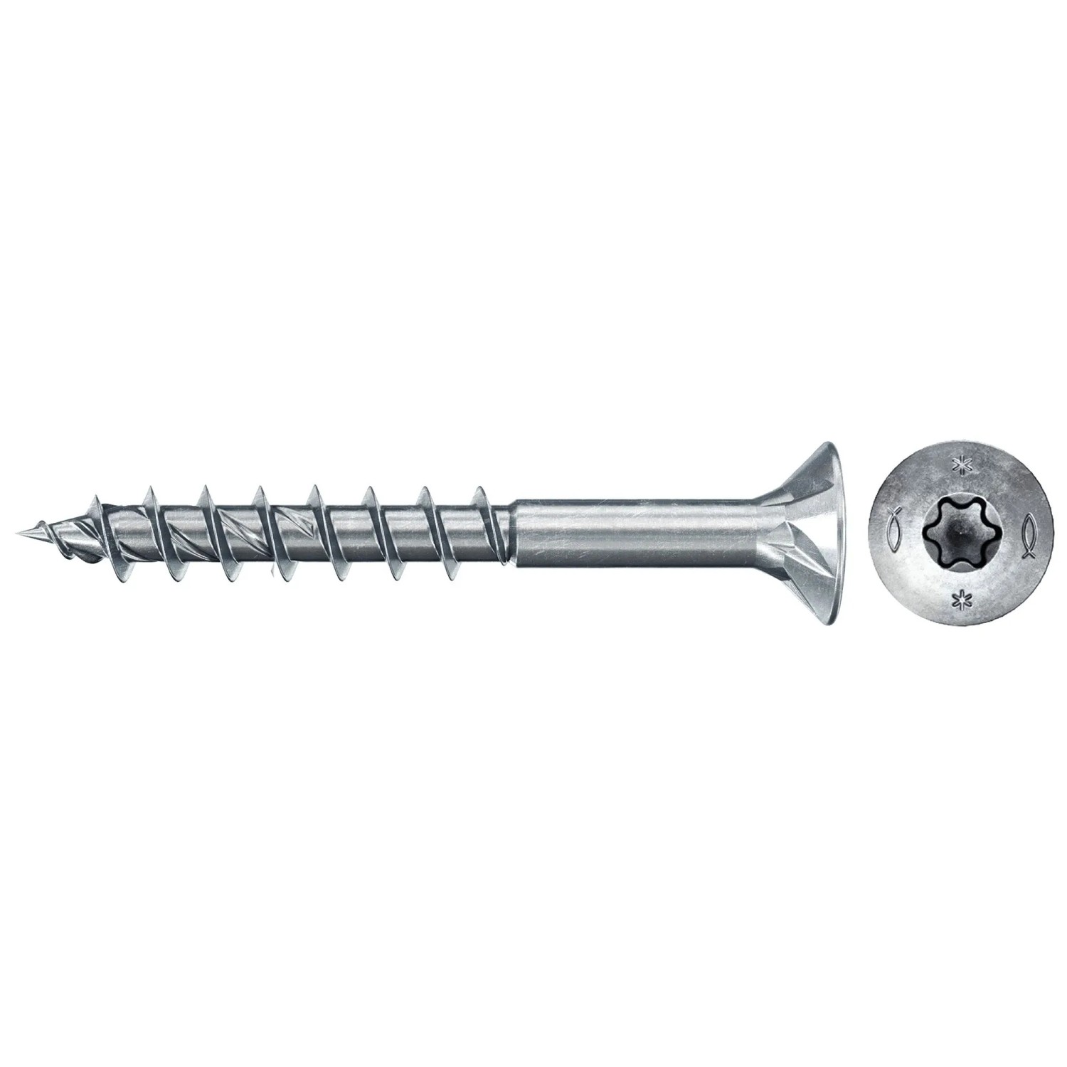Fischer PowerFast II Holzschraube, Senkkopf, TX-Antrieb, Teilgewinde, 3,5x40mm, 160 Stück