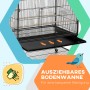 Detailaufnahme: PawHut Vogelkäfig mit ausziehbarer Bodenwanne für einfache Reinigung.