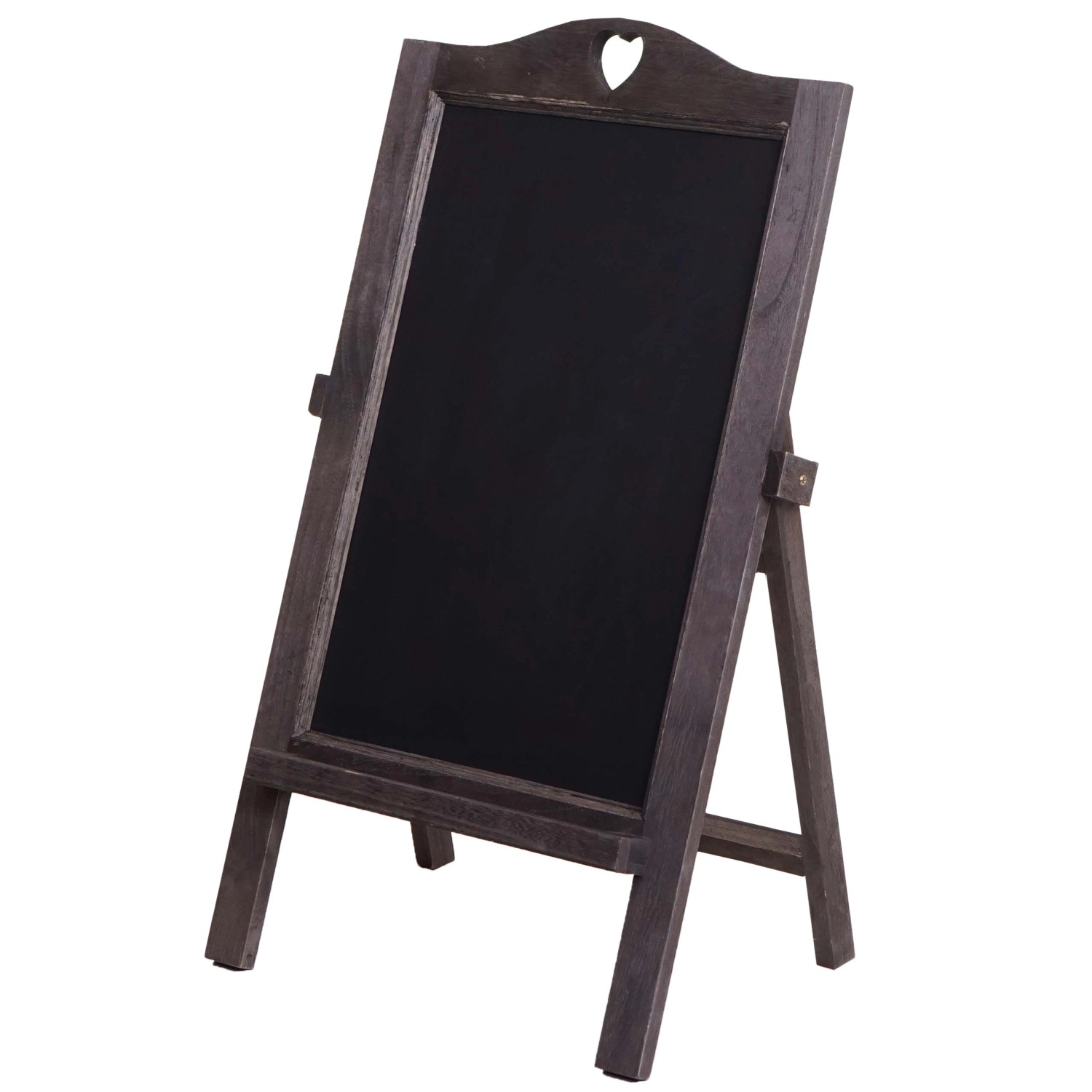 PROREGAL Werbetafel 66x37x27cm Shabby-Look Vintage Grau-Braun günstig online kaufen