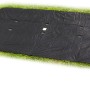 Schwarze Abdeckplane für rechteckiges EXIT Ebenerdiges Trampolin (275x458 cm) mit Heringen zur Befestigung.