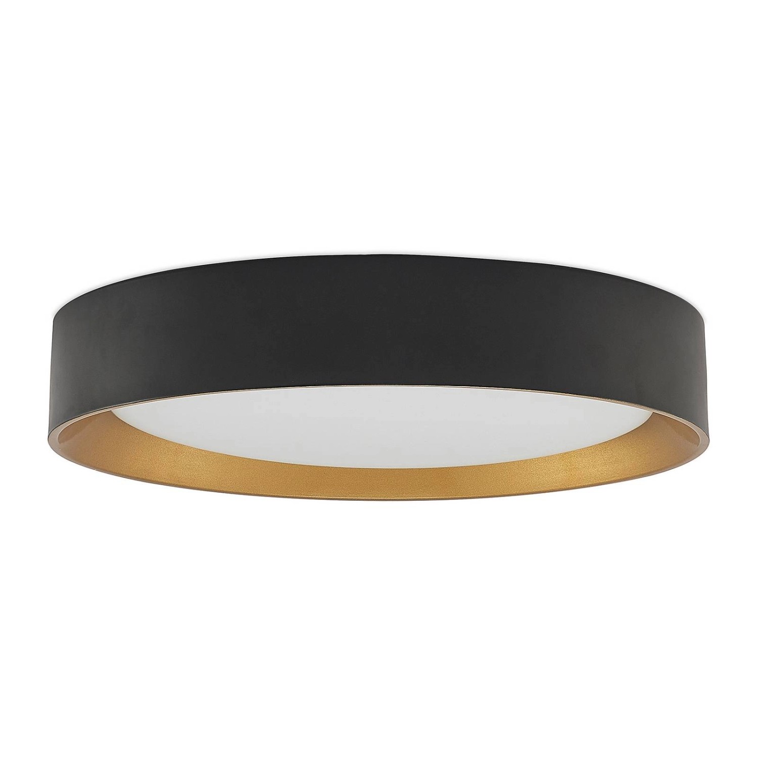 Lindby LED Deckenleuchte Kambia 9625171 Modern in Schwarz aus Aluminium 1-f günstig online kaufen