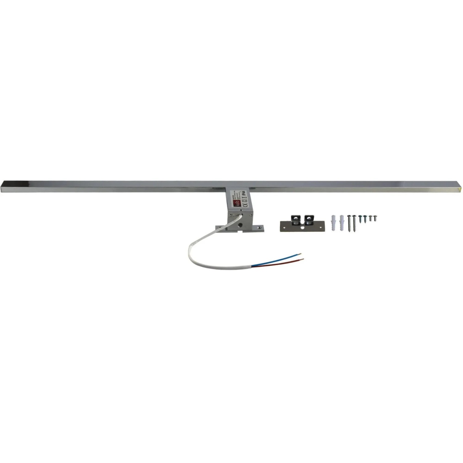 Verchromte 80cm LED Badleuchte/Spiegelleuchte mit Zubehör zur Montage.