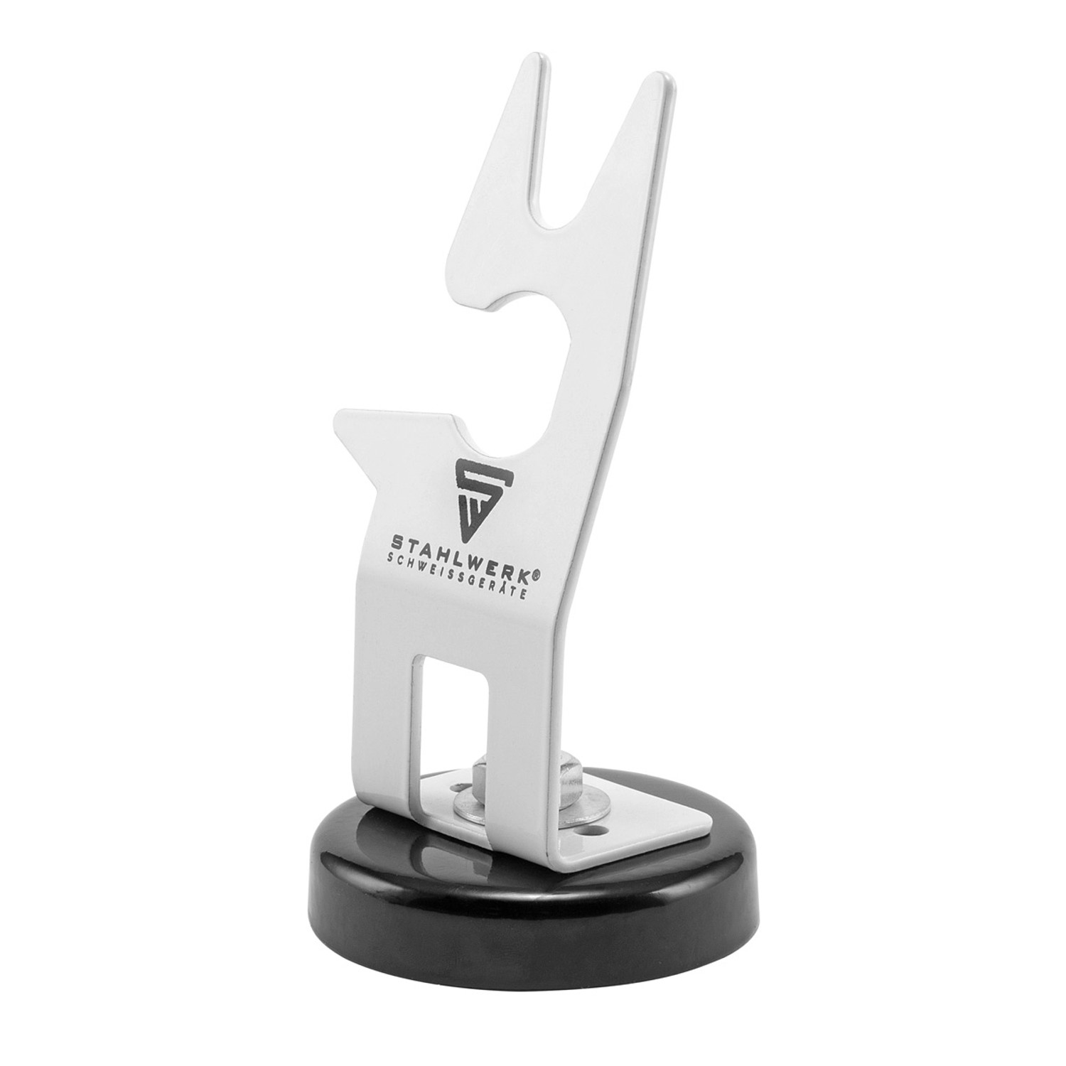 STAHLWERK Schweißbrennerhalterung mit Magnetfuß, Zubehör für WIG, MIG, Plasma Schweißgeräte.