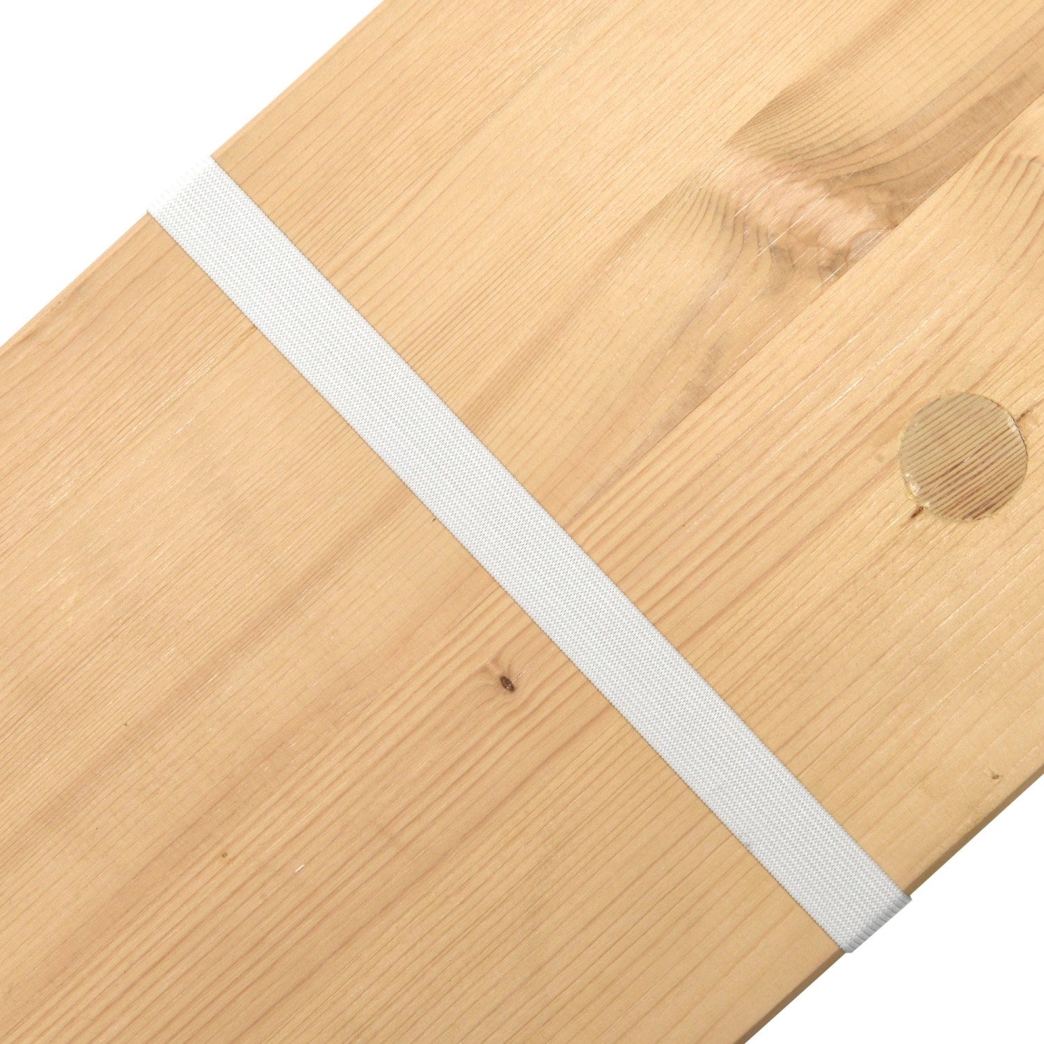 Beautissu Comfort XS Bierbankauflage, 70cm, Weiß, 3-teilig auf einer Bierbank