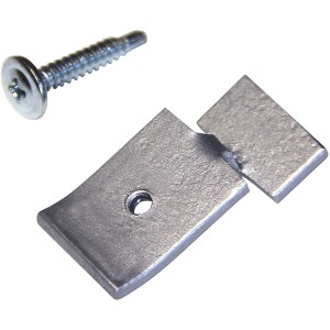 U-Profil Set zur Holzaufnahme, verzinkt, inkl. Schraube für Einfassungen und Mauersysteme.