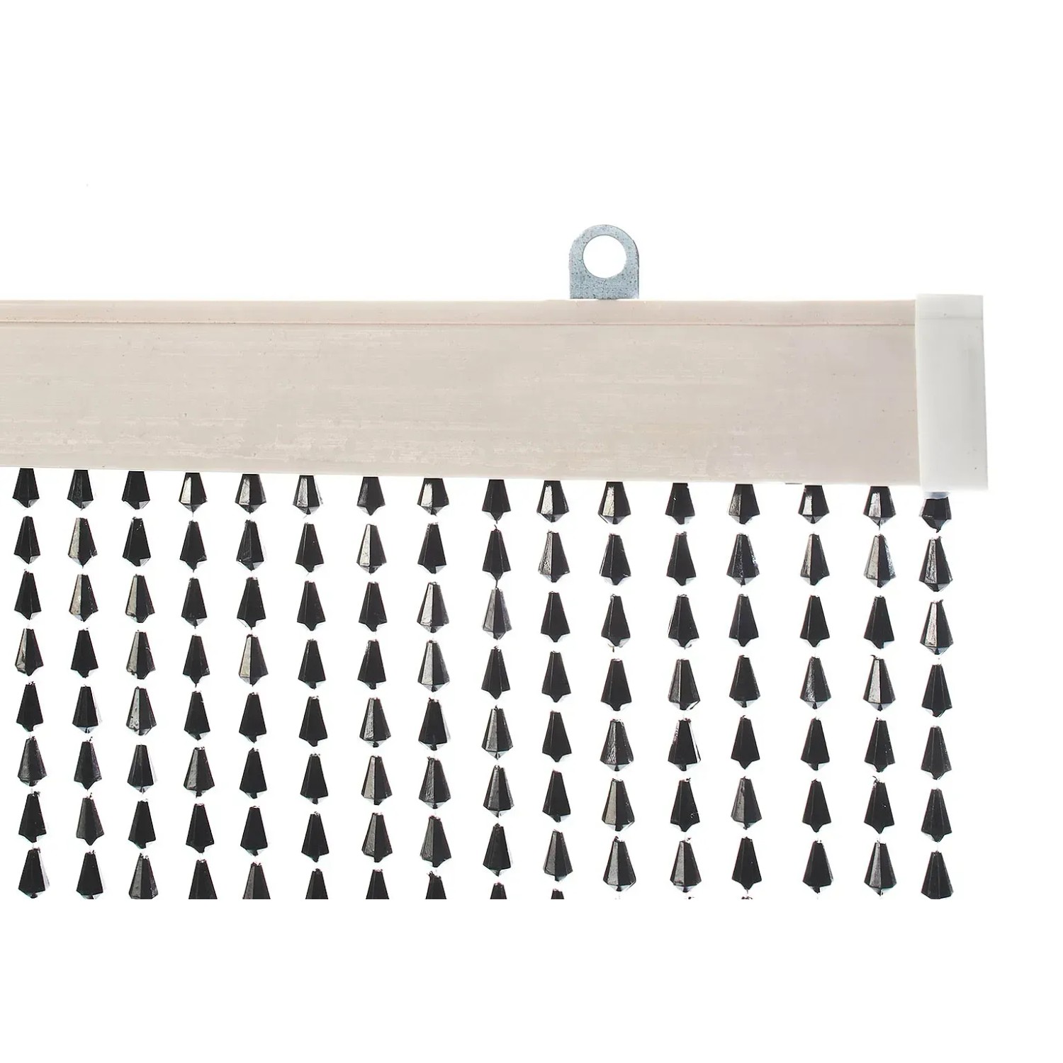 Kobolo Türvorhang NERO mit 72 schwarzen Perlensträngen, Dekoartikel & Insektenschutz.