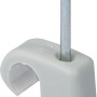 Graue Expressschelle mit Nagel für Kabel und Rohre (7-11mm), 40er Pack.
