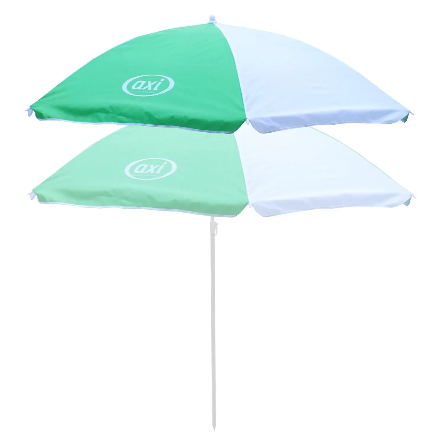 Axi Sonnenschirm, Ø 125 cm, grün-weiß, für Gartenspielgeräte.