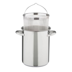 GSW Spargeltopf mit Glasdeckel und Einsatz 16Cm