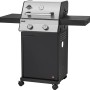 Jamestown Gasgrill Kane mit 2 Brennern und modularem Grillrostsystem. Kompakter Grill mit Ablagetischen.