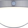 Lutec Solar-Außenwandleuchte Bubble aus Edelstahl mit Bewegungsmelder.