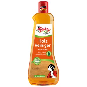 Poliboy Holz Reiniger 500ml für Möbel, Böden und Treppen. Reinigt, schützt und pflegt mit Jojobaöl.