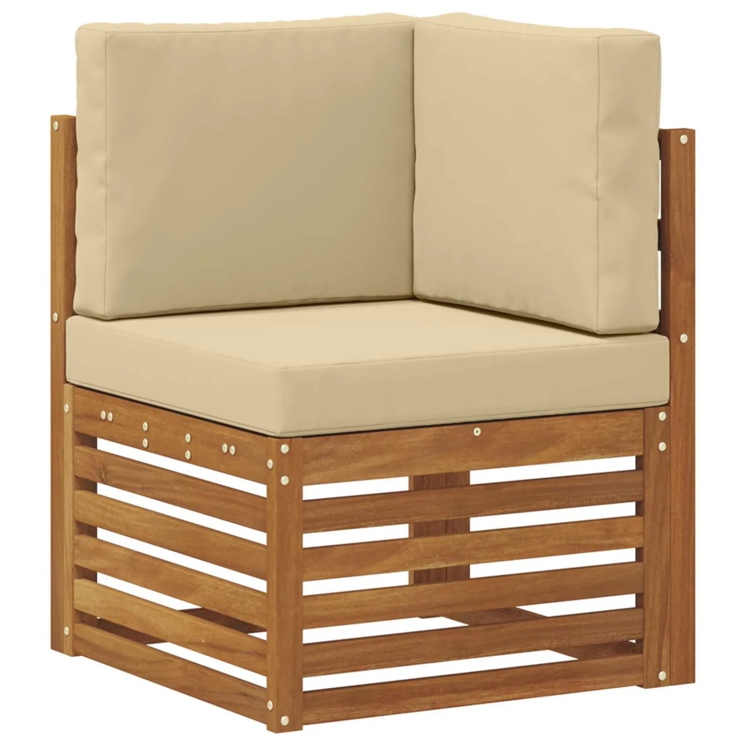 vidaXL Outdoor Ecksofa Massivholz Akazie Natur 900503