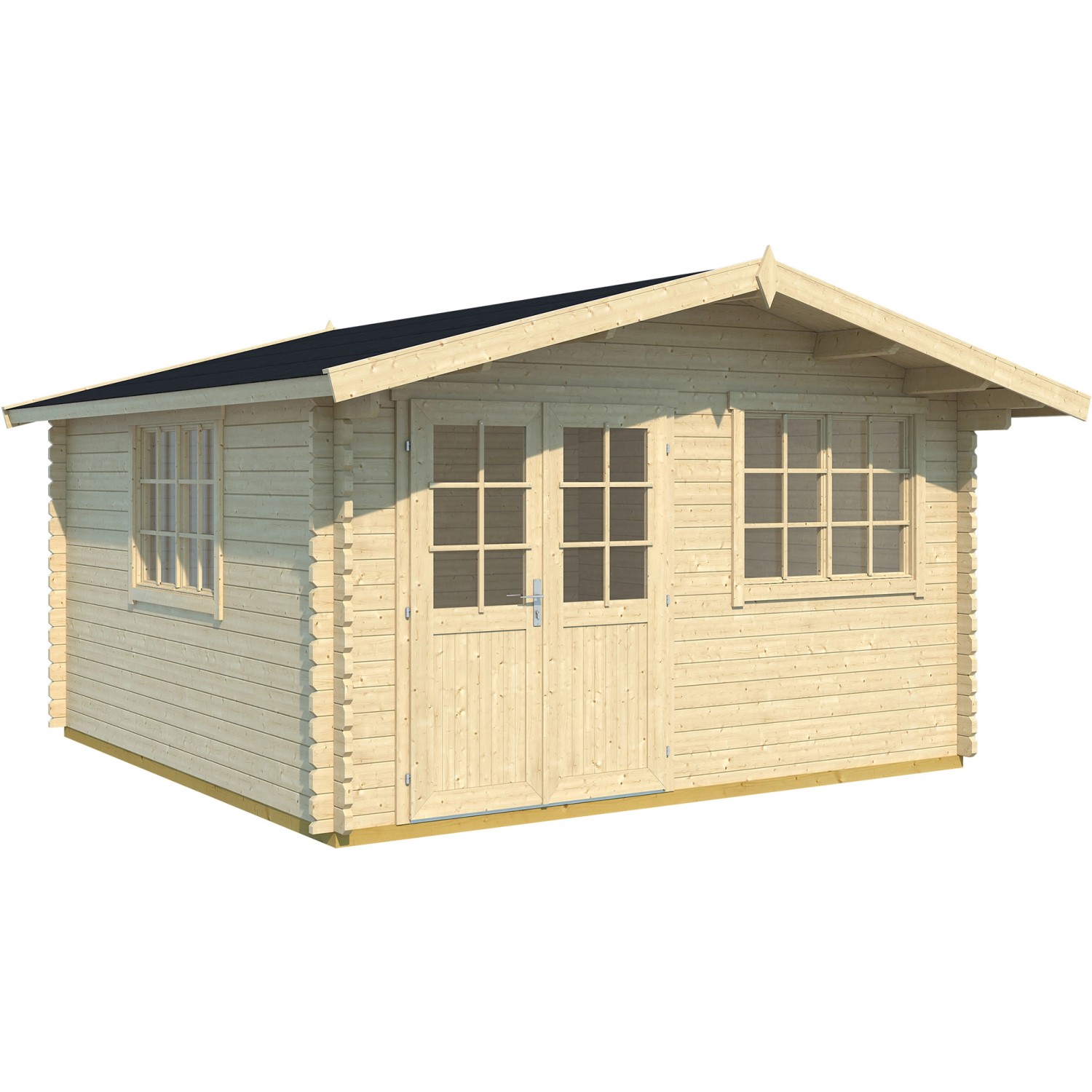 Sonstige Holz-Gartenhaus/Gerätehaus Gartenhaus/Gerätehaus 401 Satteldach Unbehandelt 480 cm