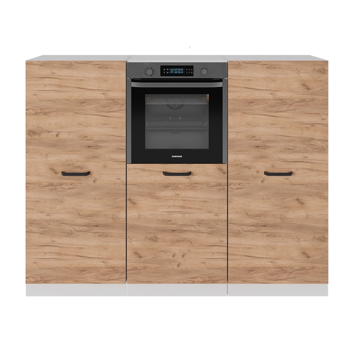 Vicco R-Line Küchenblock Goldkraft Eiche/Weiß 180 cm ohne Arbeitsplatte günstig online kaufen