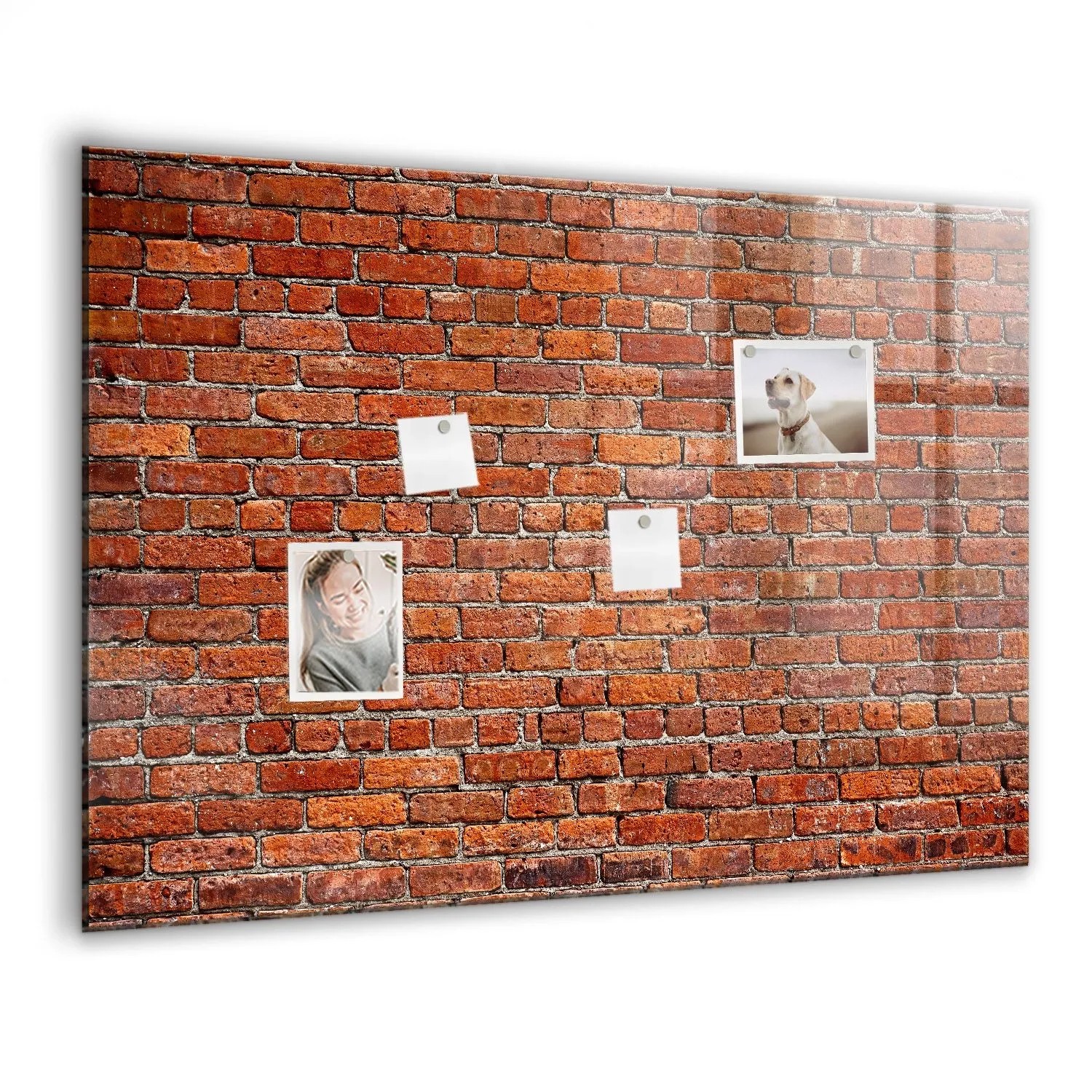 Tulup Beschreibbare Magnettafel Alte Backsteinmauer 100x70 cm Beschreibbare Magnettafel Küche Weißer Marker Magnetisches...