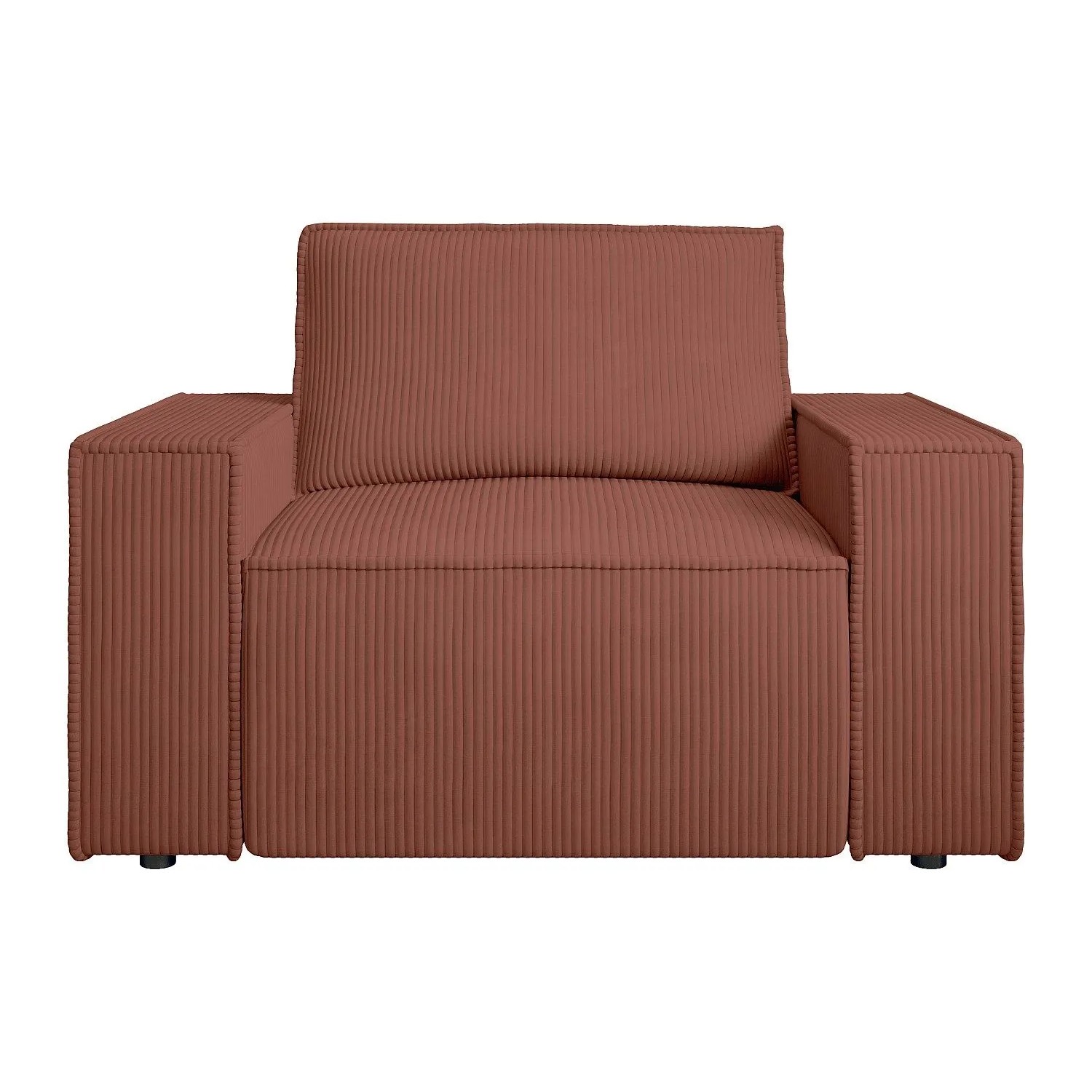 Vente-unique Sessel Mit Gerader Rückenlehne Amelia Rosa 120 cm