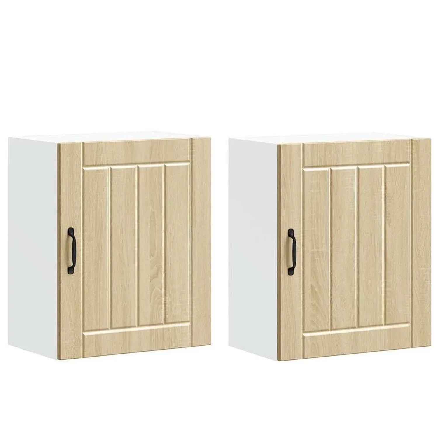 vidaXL Küchen-Hängeschränke 2 Stk Lucca Sonoma-Eiche Holzwerkstoff 853804
