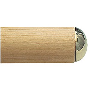 Endkappen Chrom Matt für Holzhandlauf - 2er Set Handlauf Zubehör