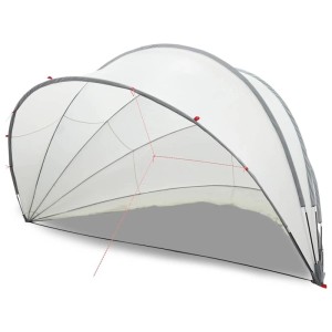 vidaXL Pool-Dome Grau und Orange 546 x 516 x 250 cm 42001128