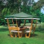 Promadino Ersatzdach Grün für Pavillon Rosenheim. Zubehör für Lauben & Pavillons.