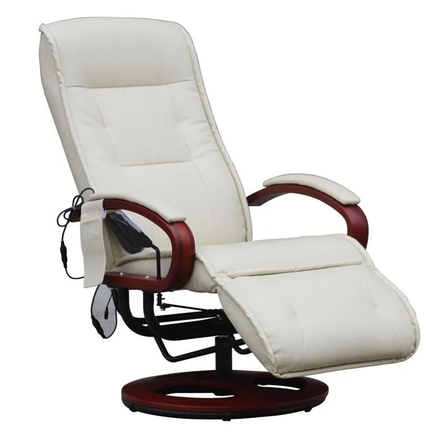 MCW Relaxliege ARLES II MIT Massage Leder Creme