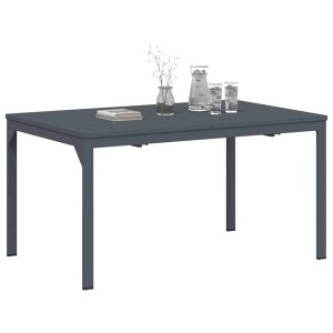 vidaXL Ausziehtisch 2 Stk Anthrazit 210 x 90 x 73 cm Stahl 3381205