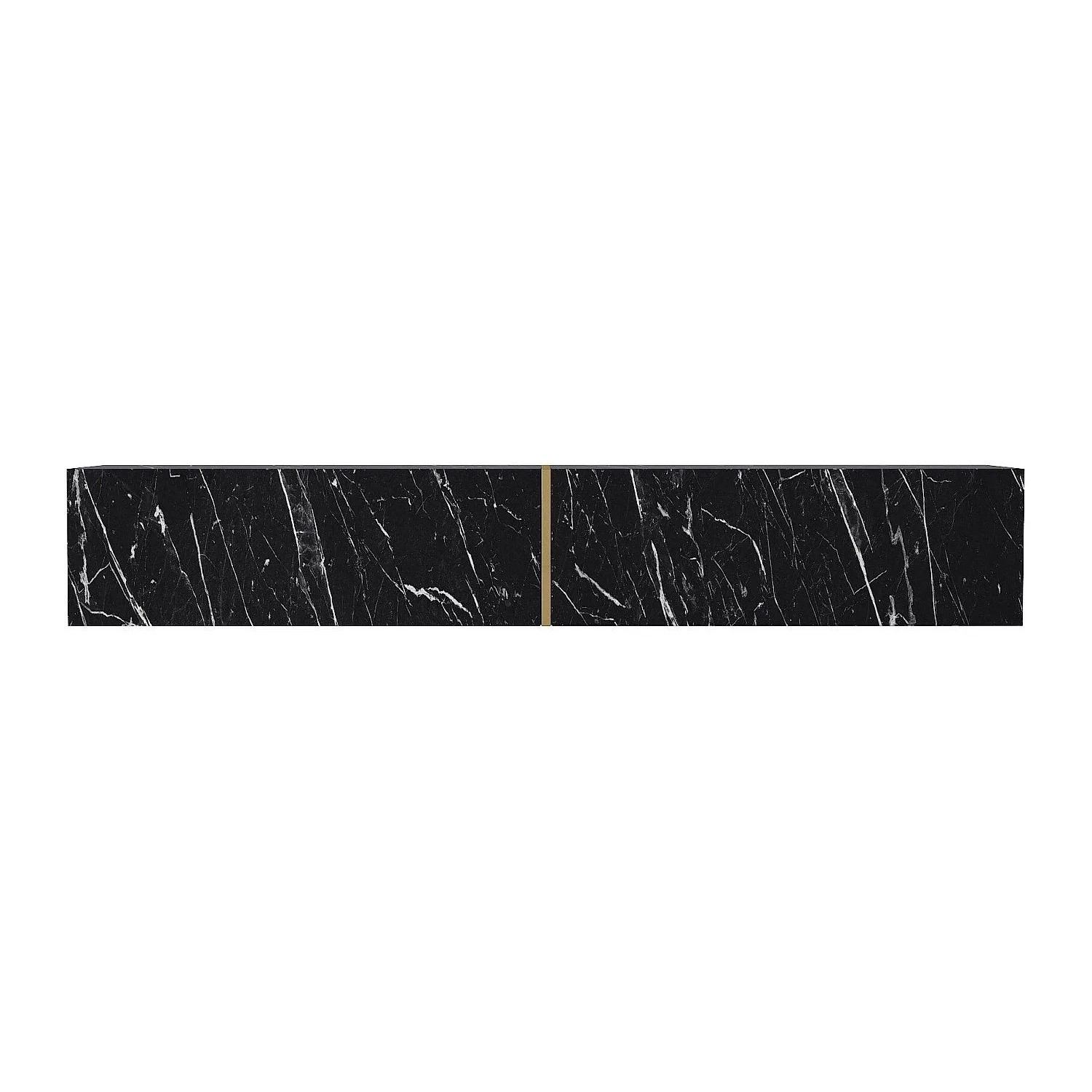 Vente-unique Tv-Hängeschrank Dinoma Schwarz 181.8 cm