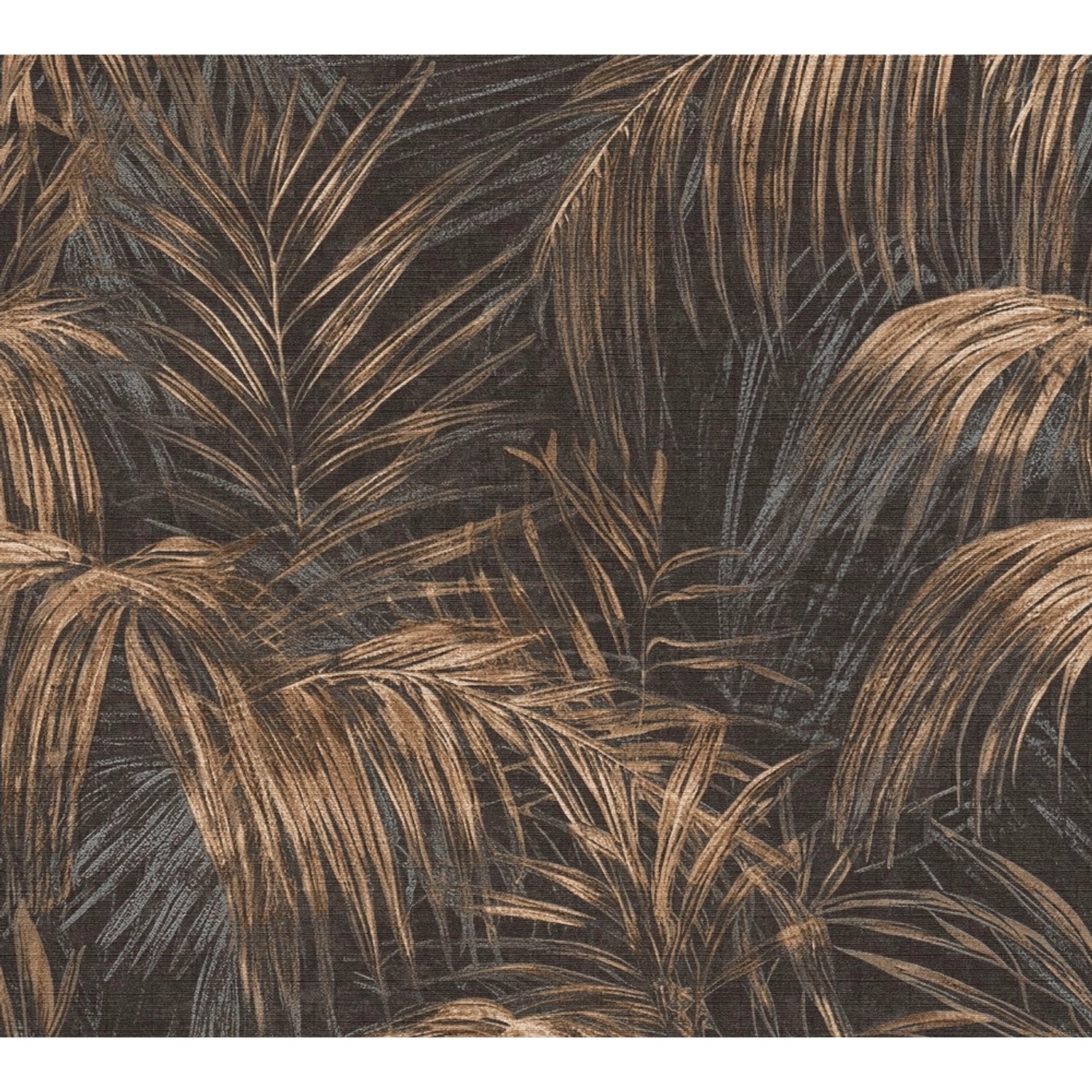 A.S. Création Vliestapete mit Palmenmuster in Grau und Metallic 10,05 m x 0 günstig online kaufen