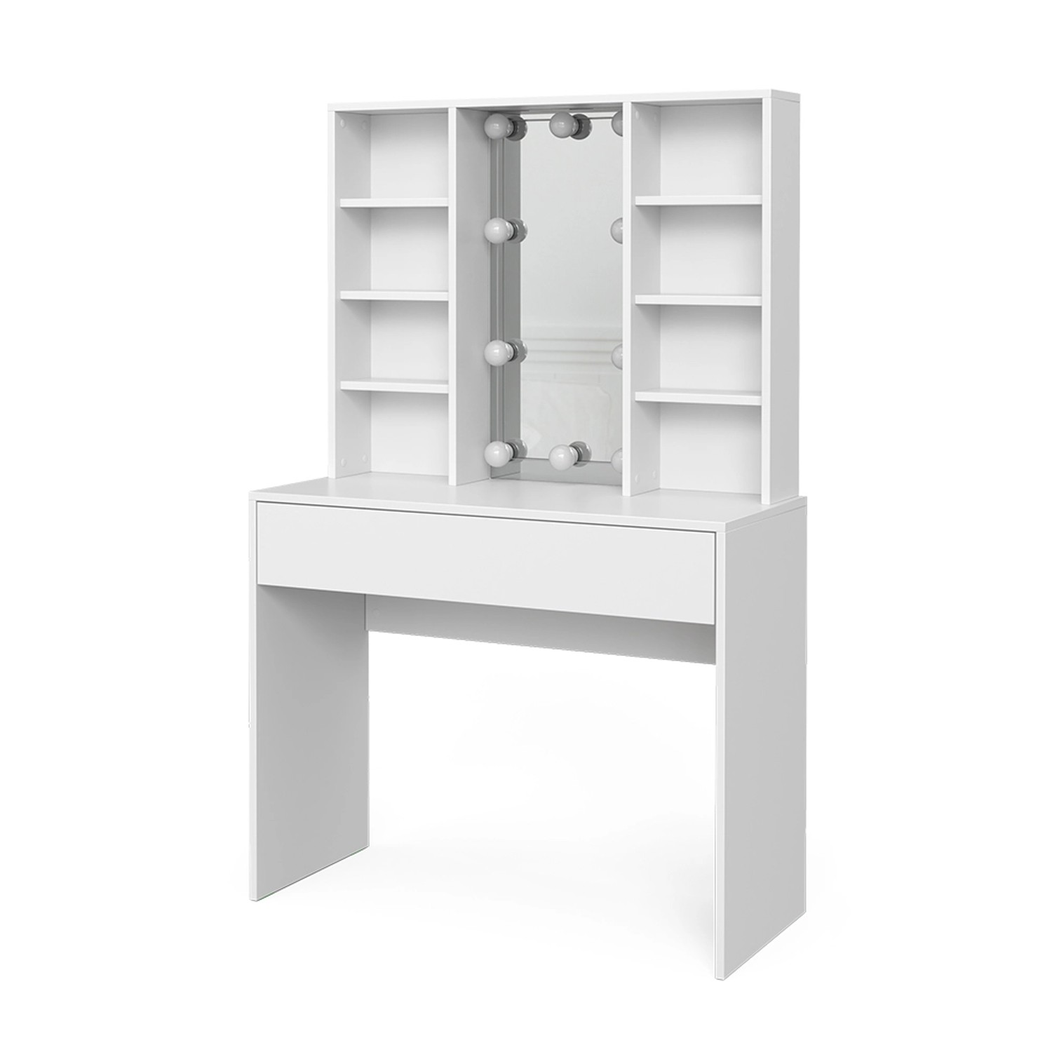 Vicco Schminktisch Alexa Weiß 93 cm mit LED Beleuchtung günstig online kaufen