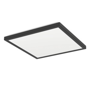 Quadratische LED-Deckenleuchte Rovito von Eglo, 29 cm, in Schwarz. Moderne Deckenbeleuchtung.