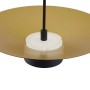 Moderne, dimmbare LED-Pendelleuchte Lindby Norvind, 6-flammig, schwarz/gold aus Metall für Wohnzimmer.