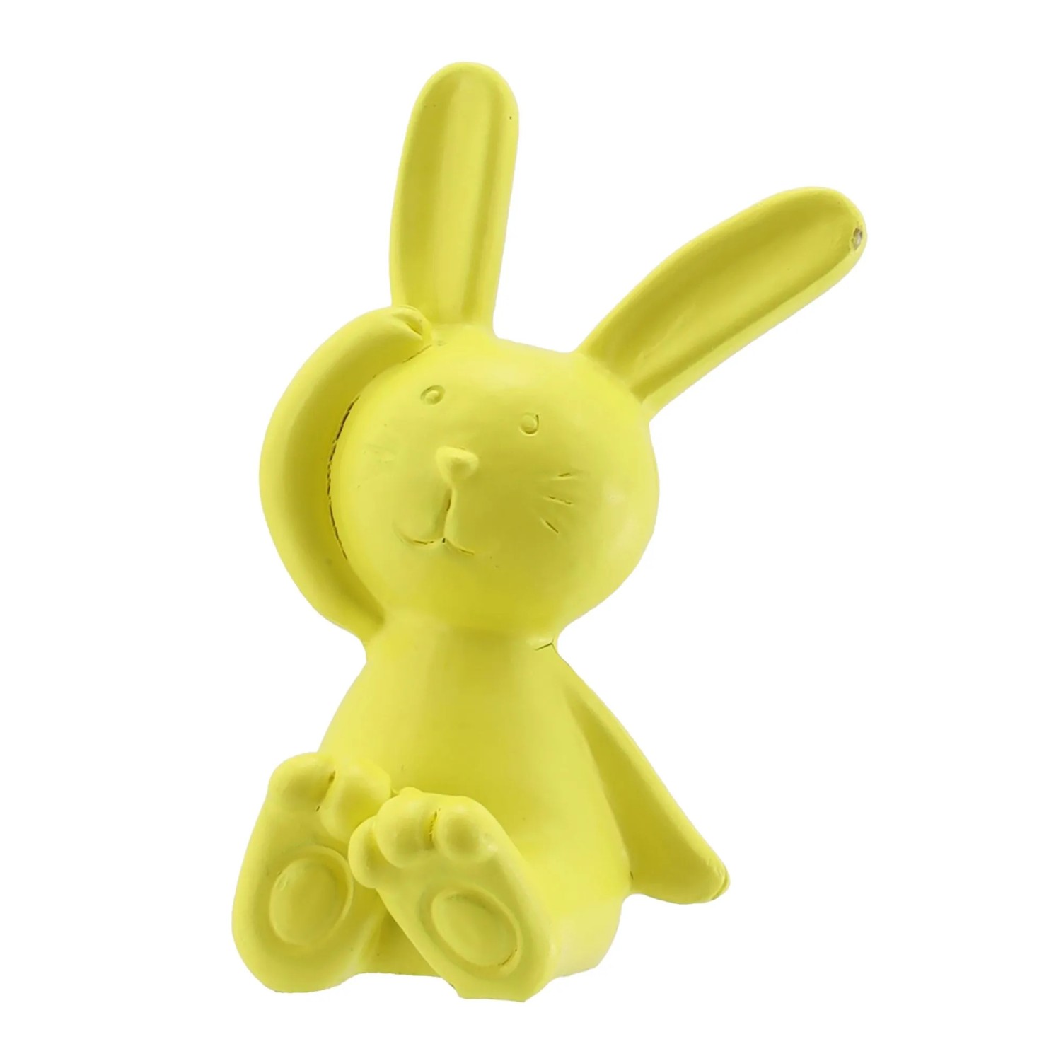 Osterdeko Hase aus Polyresin 6 cm Gelb